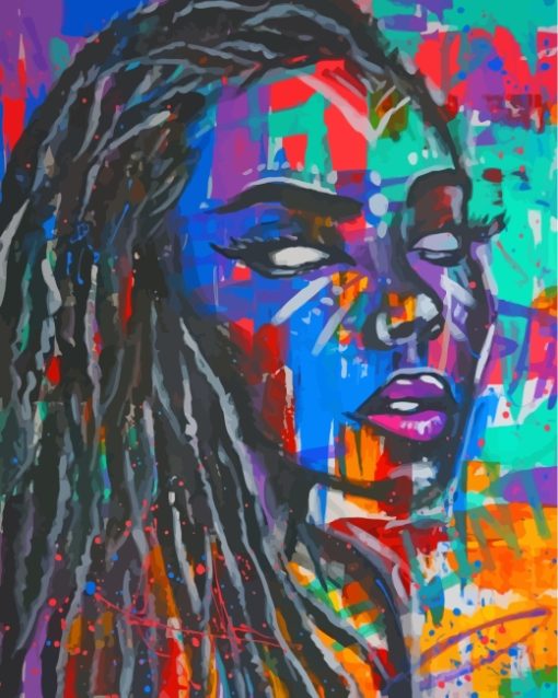 black-woman-paint-by-numbers