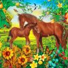 Horse And Foal Paint by numbers