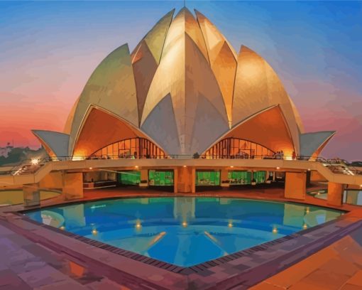 lotus-temple-paint-by-numbers