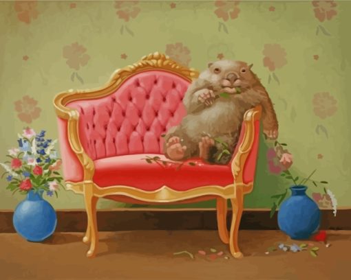 wombat-chilling-paint-by-numbers