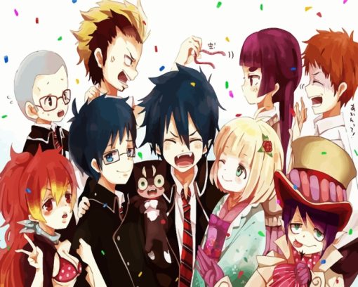 Anime Blue Exorcist Characters Paint by numbers