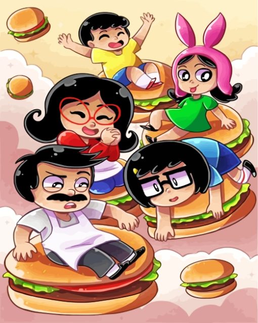 Bobs Burgers Illustration Paint by numbers