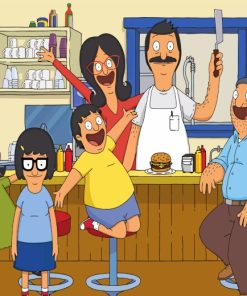 Bobs Burgers family Paint by numbers