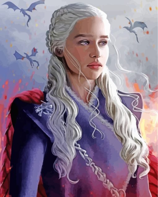 Daenerys-Targaryen-gor-fragongs-queen-paint-by-numbers