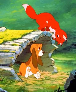 Disney Fox And The Hound Paint by numbers