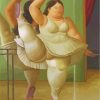 Fat Ballerina Dancer Paint by numbers