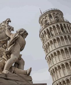 Italy-Sculpture-tower-Pisa-paint-by-number