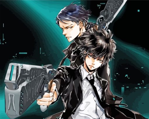 Shinya Kogami And Nobuchika Ginoza Paint by numbers