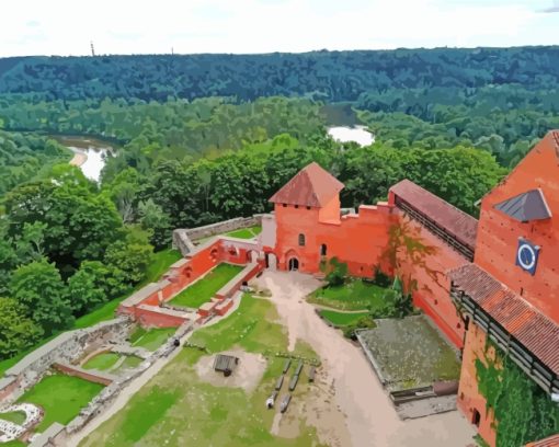 Sigulda-latvia-paint-by-numbers