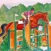 Steeplechase Horse Racing Paint by numbers