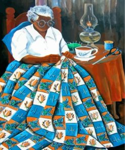 black-grandma-paint-by-numbers