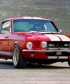 Red Shelby Gt500 paint by numbers