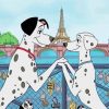 101 Dalmatians Paris Paint By Number