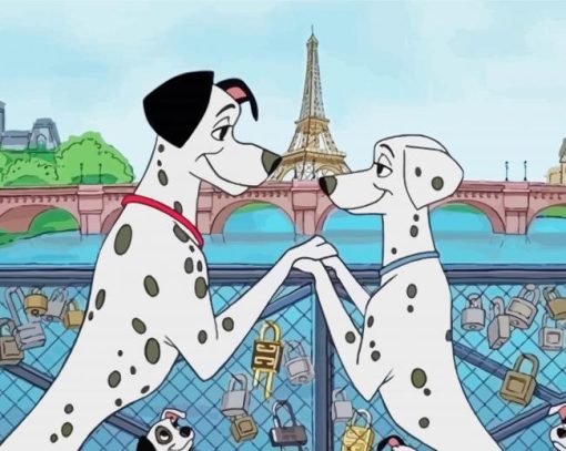 101 Dalmatians Paris Paint By Number