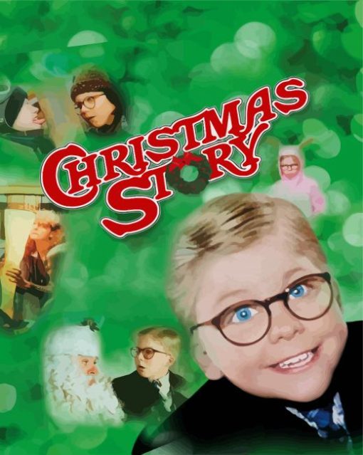 A Christmas Story Film Poster Paint By Number