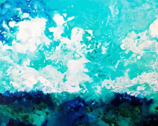 Abstract Ocean Paint By Number