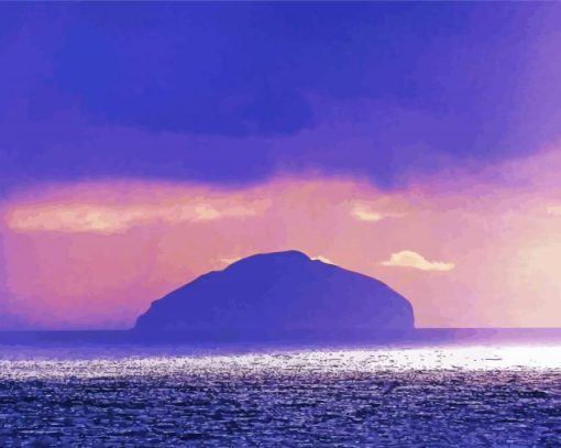 Ailsa Craig Island In scotland Paint By Number