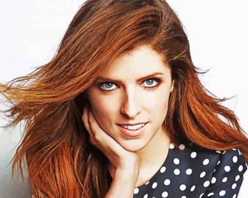 American Actress Anna Kendrick Paint By Number