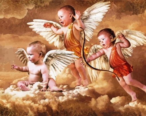 Angel Babies Paint By Number