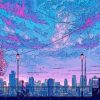 Anime City Art Paint By Number