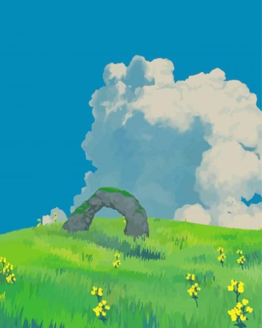 Anime Ghibli Landscape Paint By Number