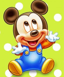 Baby Mickey Mouse Paint By Number