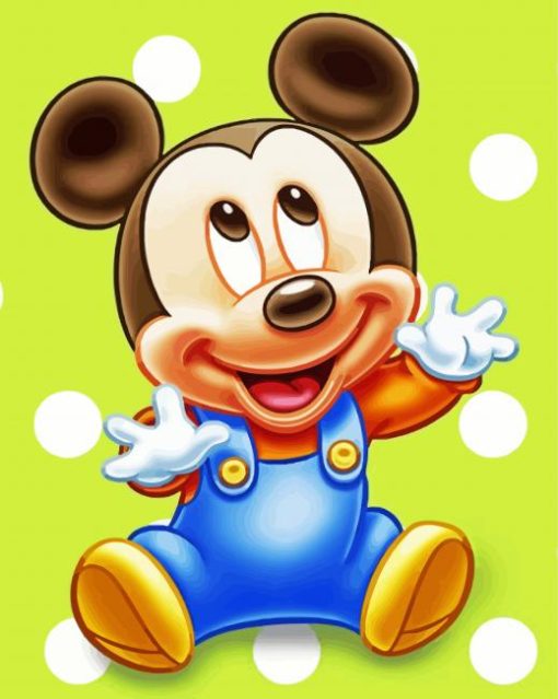 Baby Mickey Mouse Paint By Number