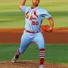 Baseballer Adam Wainwright Paint By Number