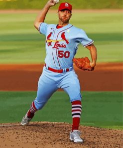 Baseballer Adam Wainwright Paint By Number