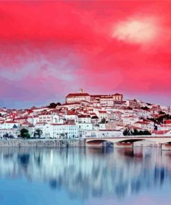 Beautiful Sunset In Coimbra Paint By Number