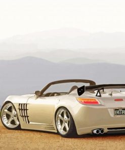 Beige Saturn Sky Car Paint By Number