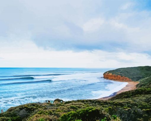 Bells Beach Paint By Number