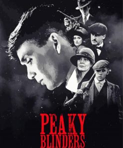 Black And White Peaky Blinders Poster Paint By Number