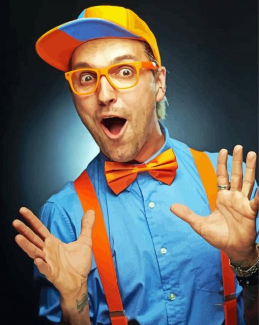 Blippi Character Paint By Number