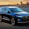 Blue Hyundai Santa Fe Paint By Number