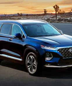 Blue Hyundai Santa Fe Paint By Number