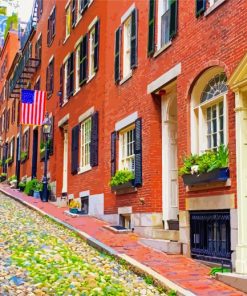 Boston Beacon Hill Paint By Number