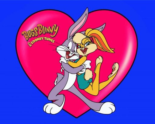 Bugs Bunny And Lola Bunny Looney Tunes Paint By Number