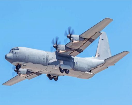 C130 Plane Paint By Number