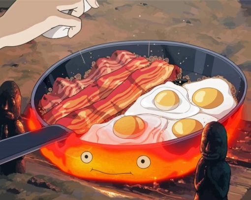 Calcifer Anime Paint By Number