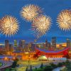 Canada Calgary Alberta Fireworks Paint By Number