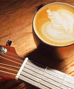 Coffee And Guitar Paint By Number