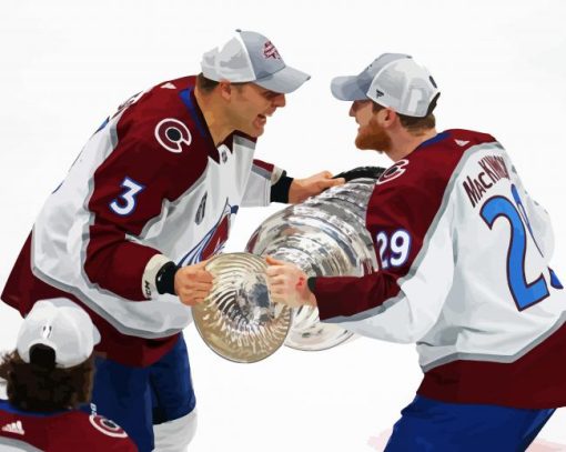 Colorado Avalanche Illustartion Paint By Number