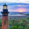 Currituck Lighthouse Landscape Paint By Number