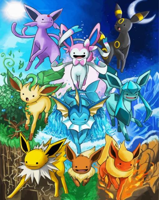 Eeveelutions Characters Paint By Number