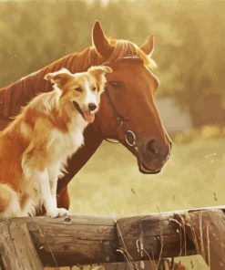 Horse And Dog Paint By Number