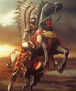 Hussar On Horse Paint By Number