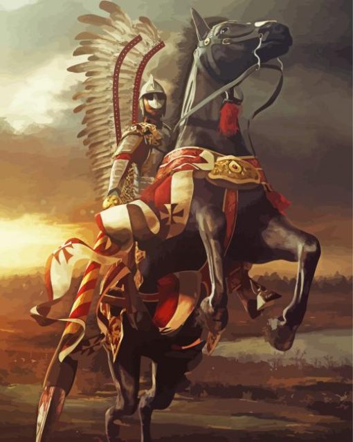 Hussar On Horse Paint By Number