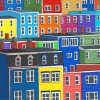 Jellybean Houses Row Newfoundland Paint By Number