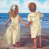 Little Couple On The Beach Paint By Number